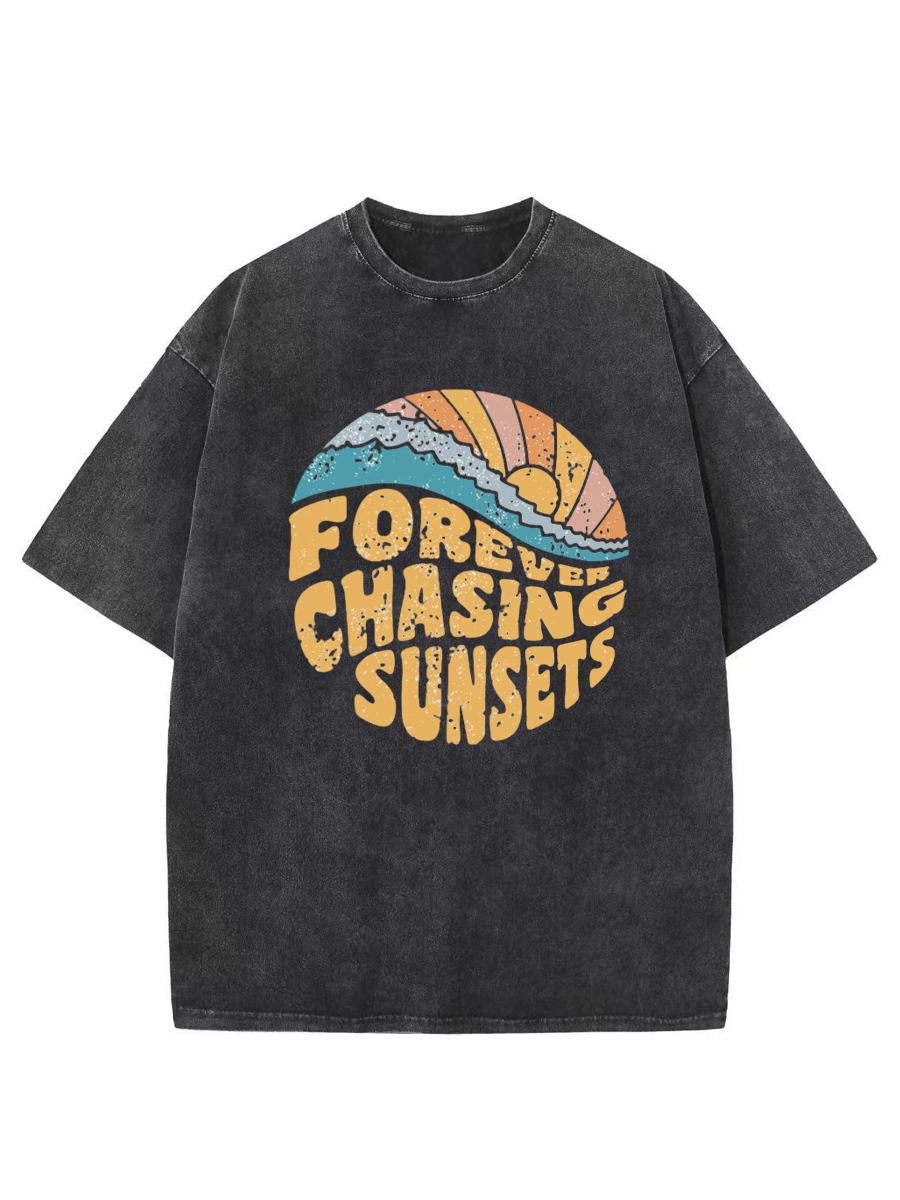 Vintage Forever Chasing Sunsets Washed T-Shirt