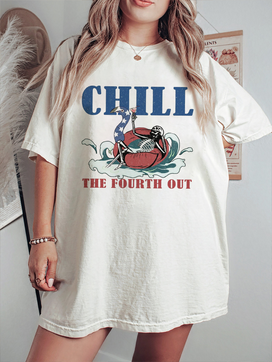 Vintage Chill The Fourth Out T-Shirt