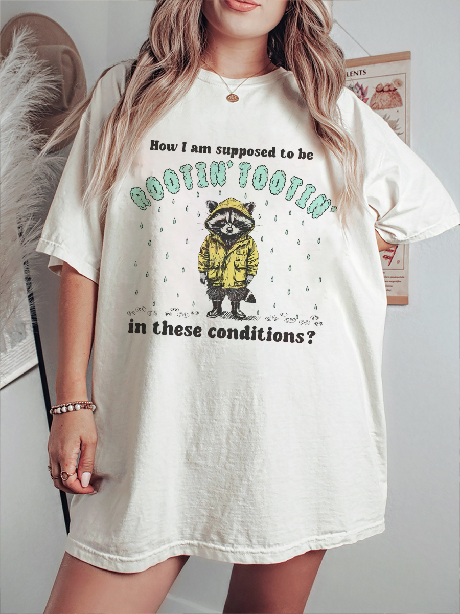 Vintage Funny Racoon T-Shirt