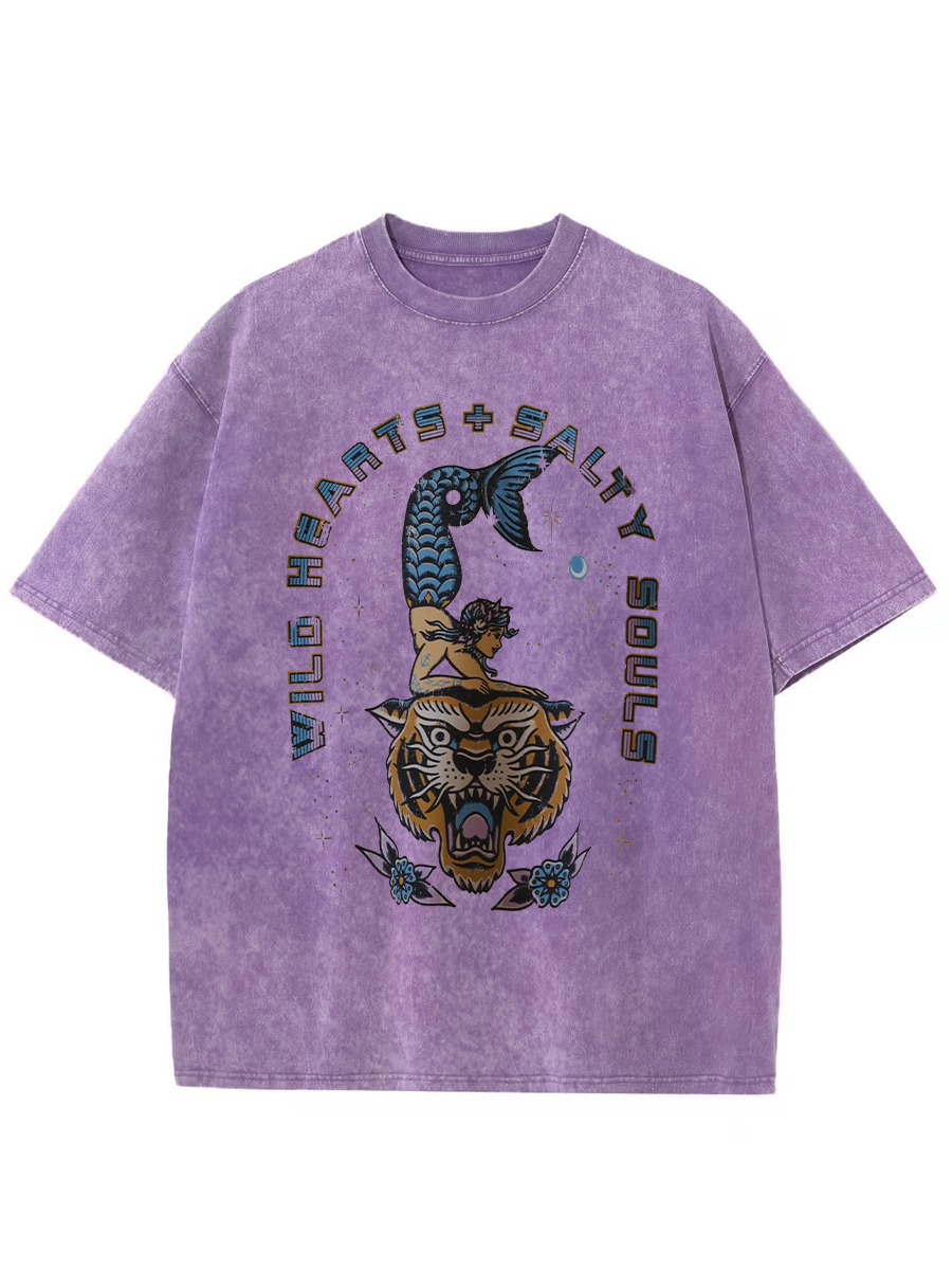 Vintage Wild Hearts Salty Souls Washed T-Shirt