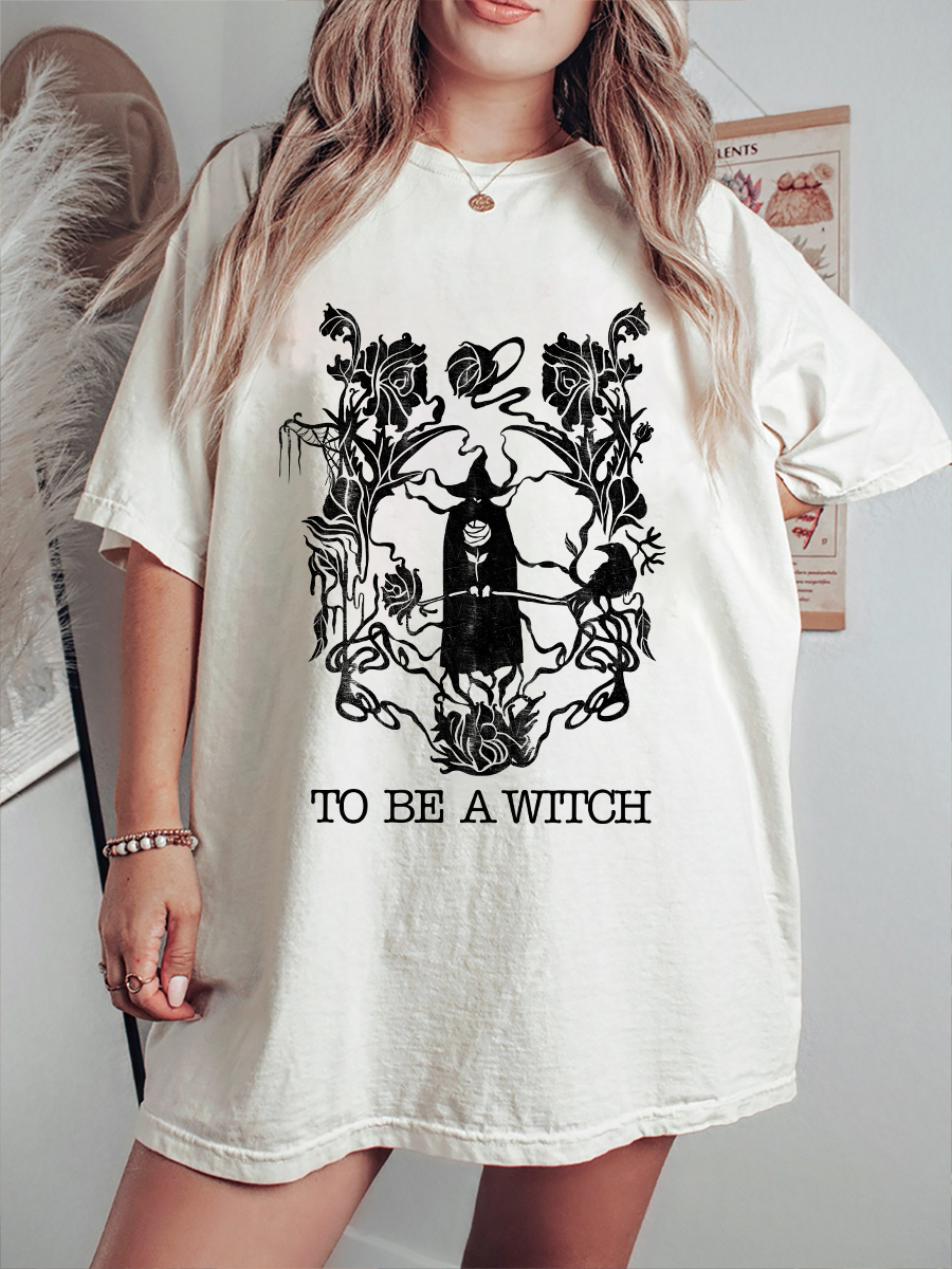 Vintage To Be A Witch Tee