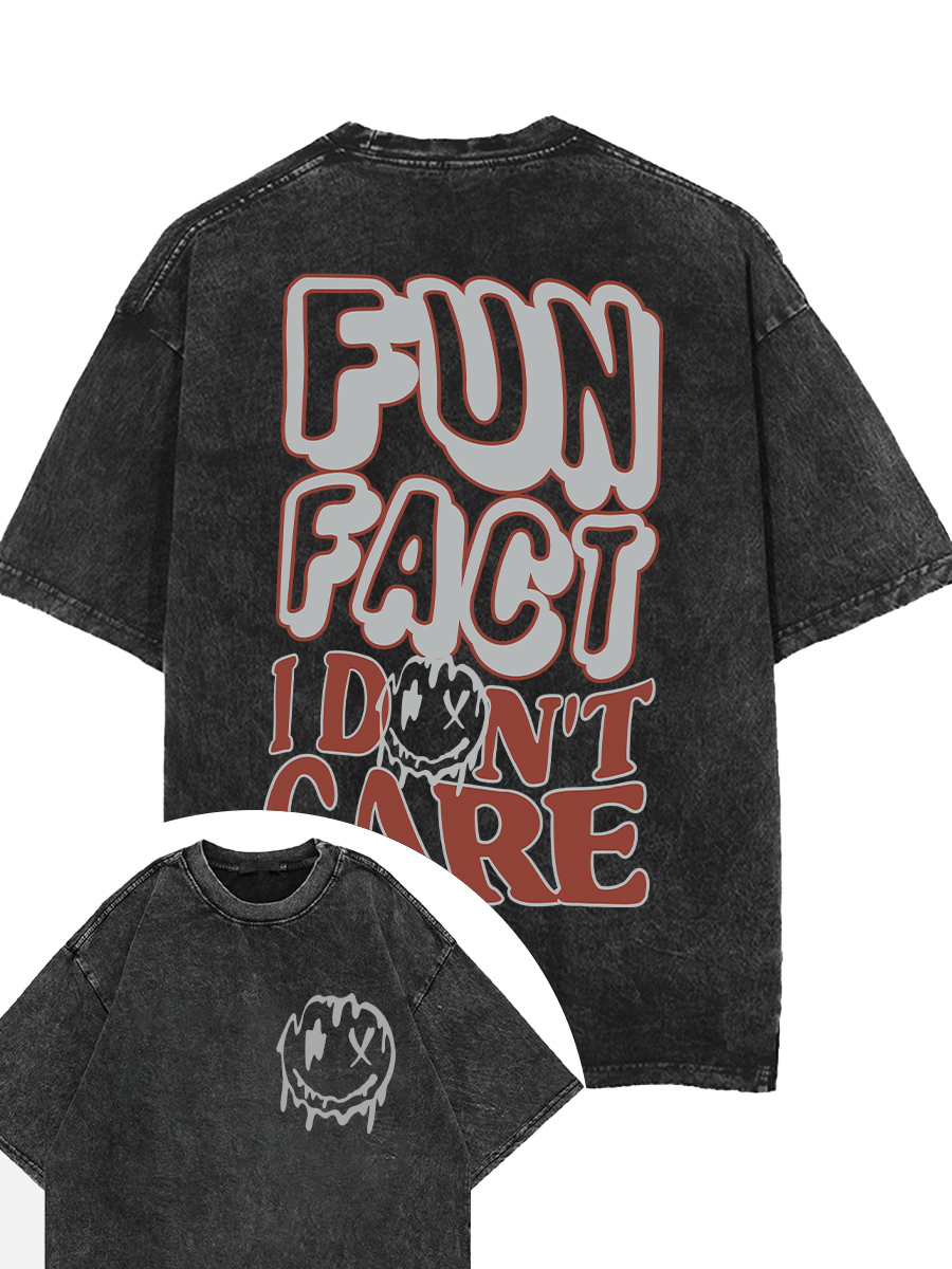 Vintage Fun Fact Washed T-Shirt