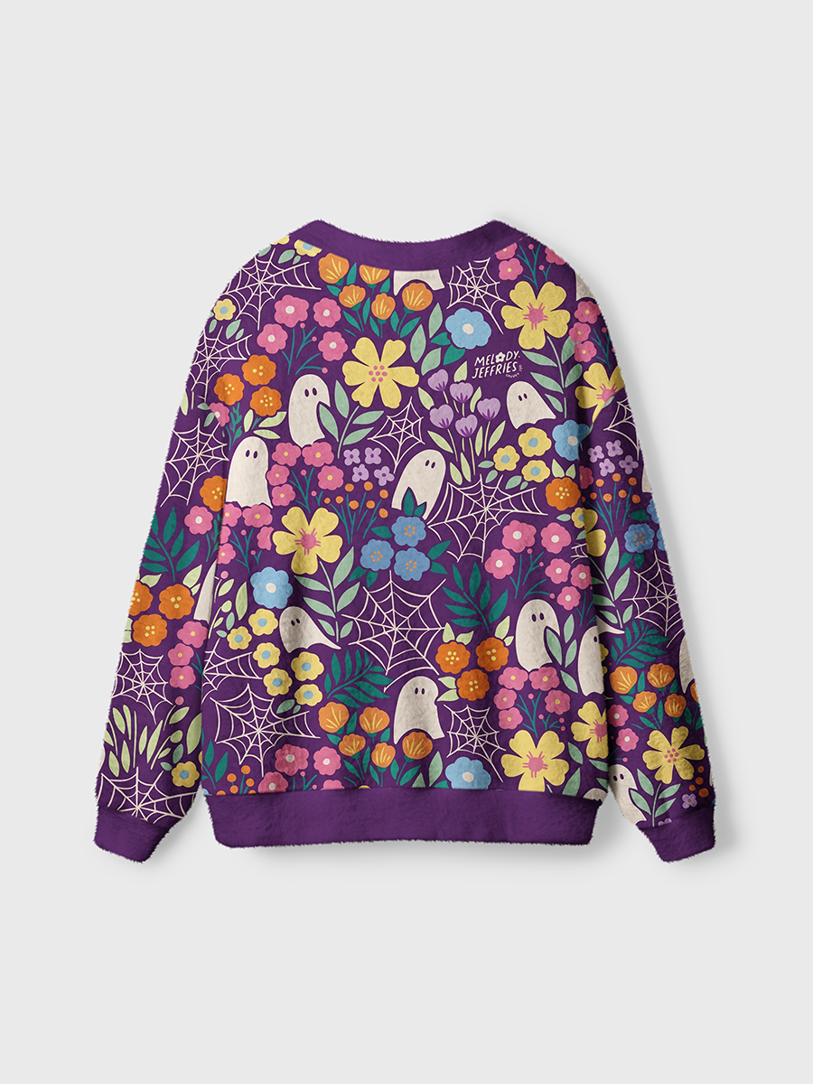 Vintage Cute Halloween Ghosts Cardigan Sweaters