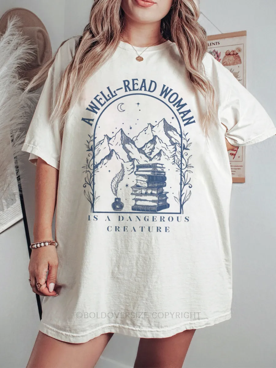 Vintage A Well Read Woman Tee