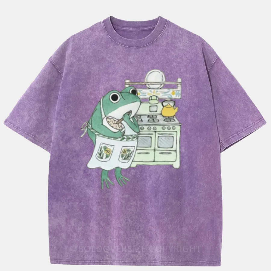 Vintaget Cooking Frog Washed T-Shirt
