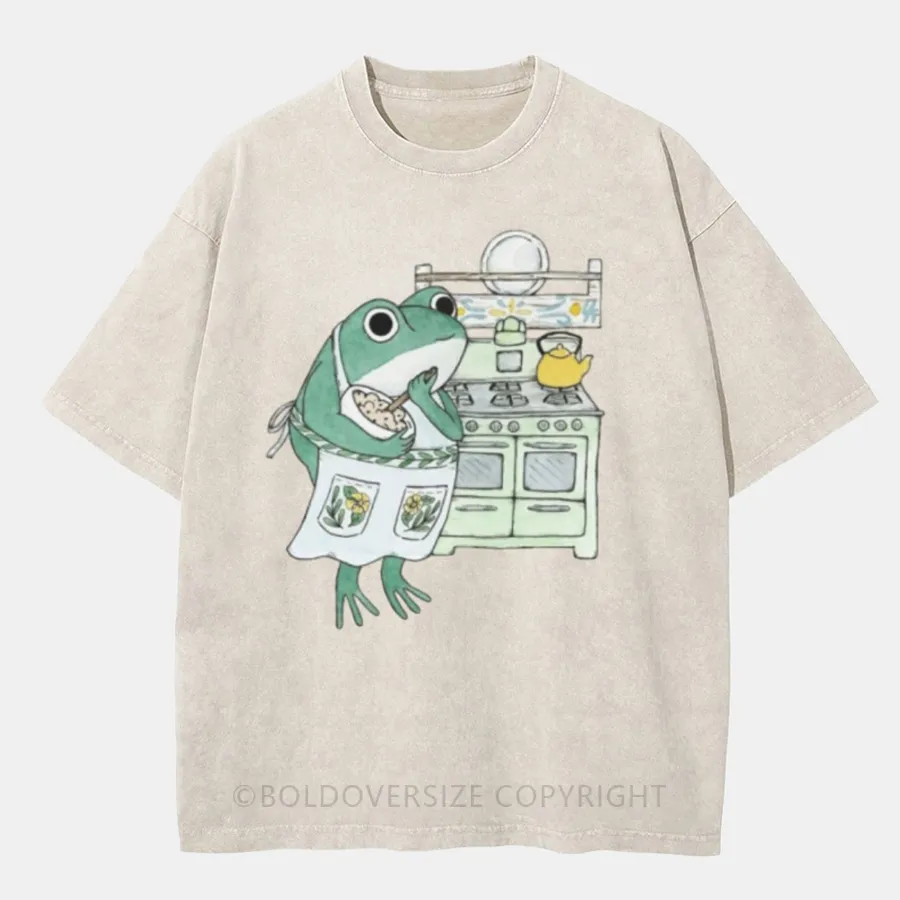 Vintaget Cooking Frog Washed T-Shirt