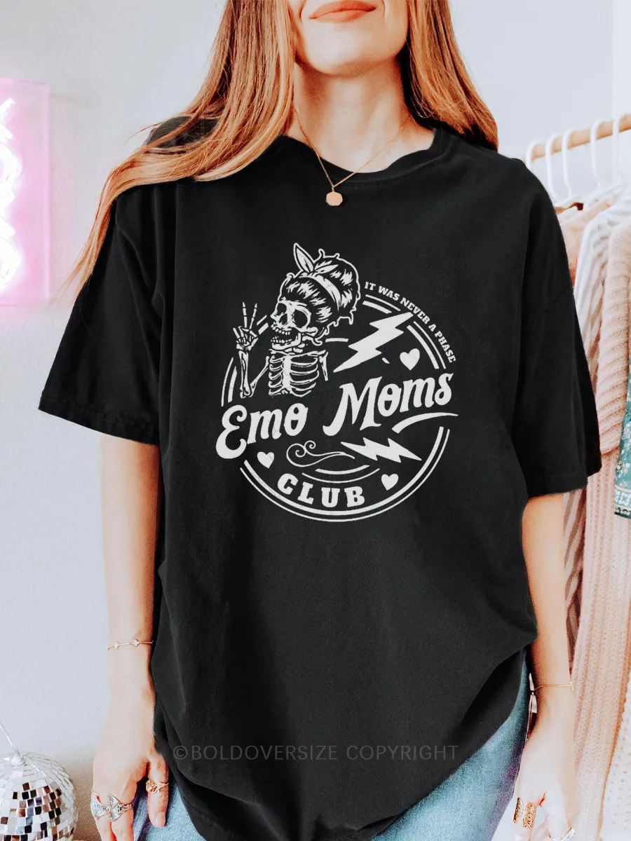 Vintage It Was Never A Phase Emo Moms Club Tee