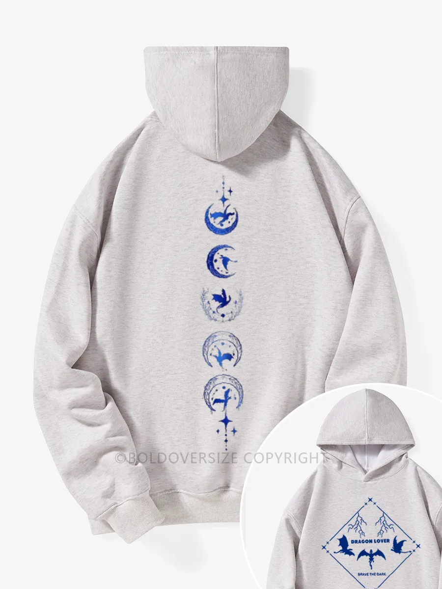 Vintage Dragon Lover Fleece Hoodie Suit