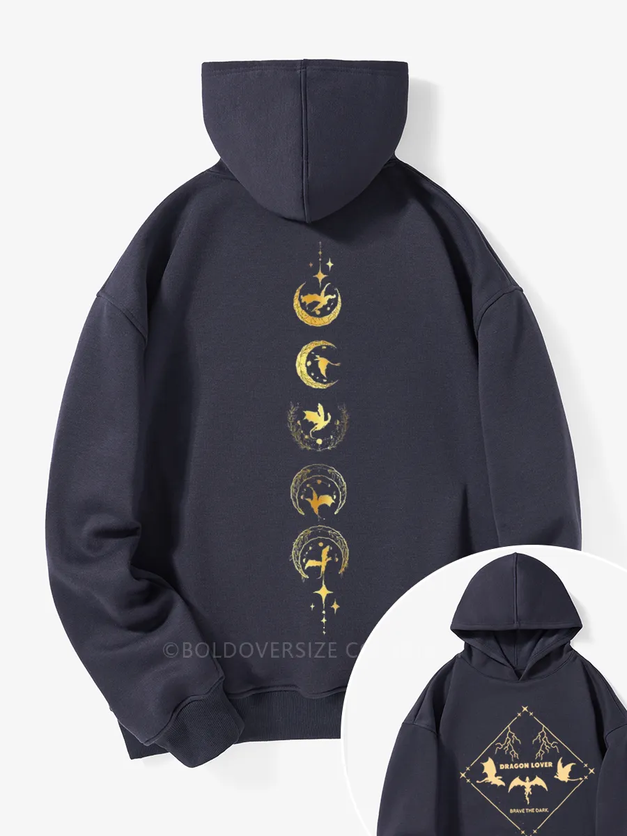 Vintage Dragon Lover Fleece Hoodie Suit