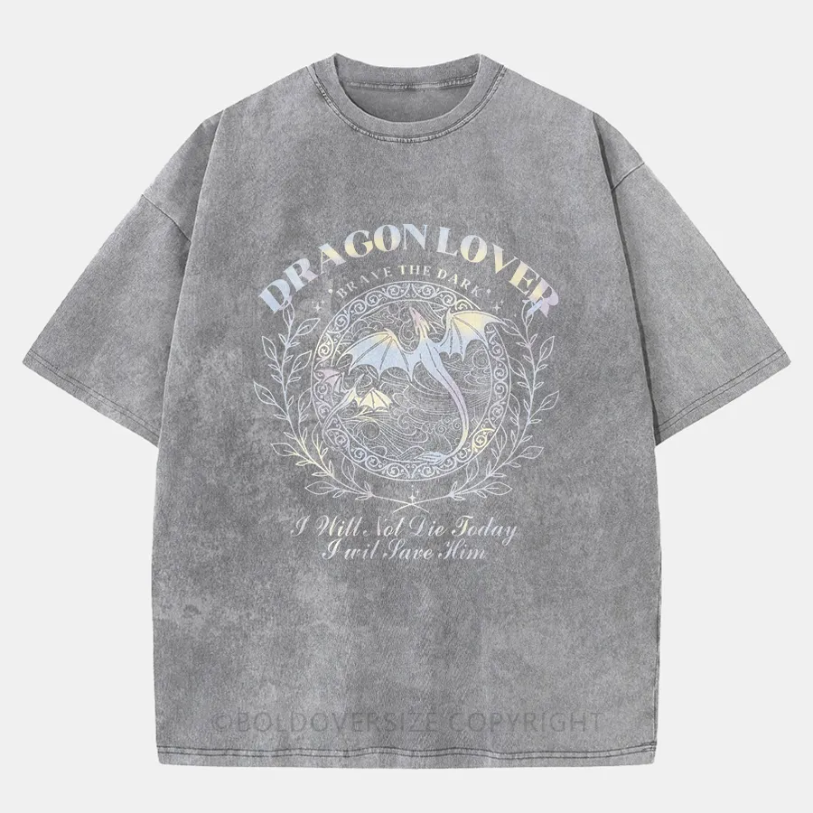 Vintaget Dragon Lover Washed T-Shirt