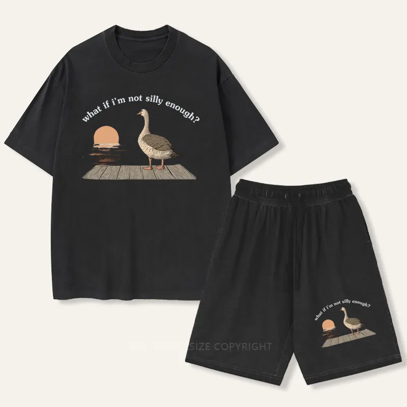 Vintage What If I'M Not Silly Enough Gradient Washed Suit