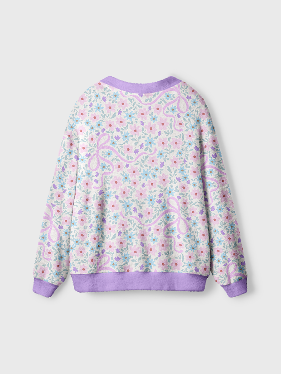 Vintage Fresh Pastoral Ditsy Floral Cardigan Sweaters
