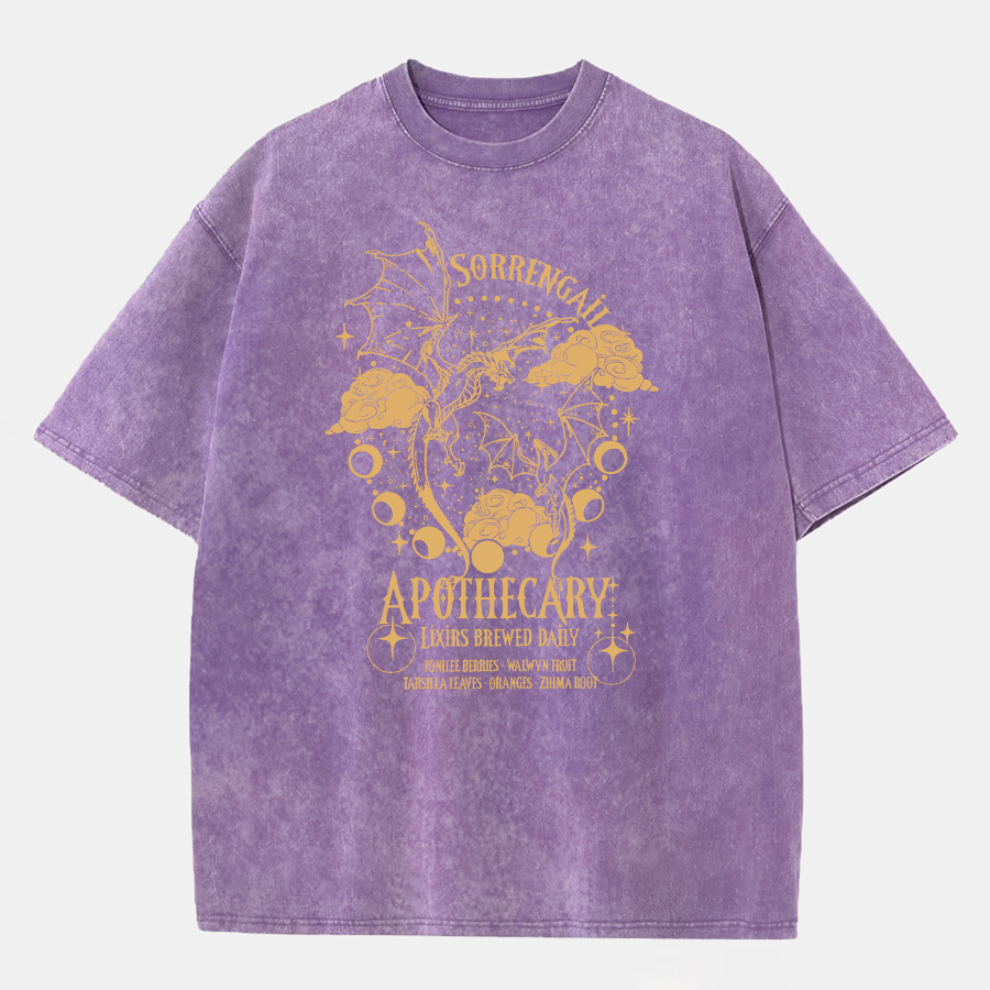 Vintage Dragon Violet Washed T-Shirt