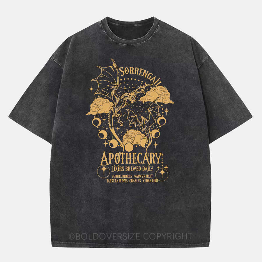 Vintage Dragon Violet Washed T-Shirt