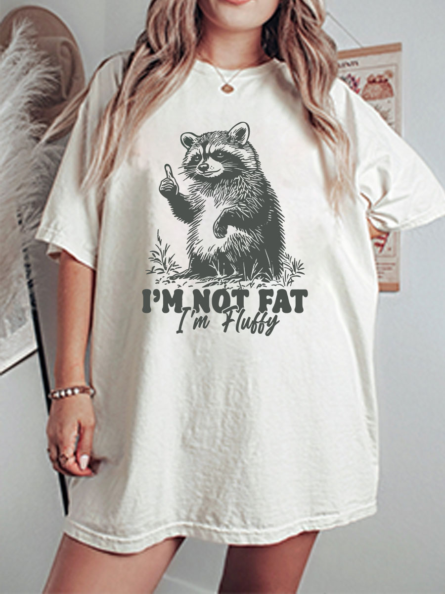 Vintage I'M Not Fat I'M Fluffy Tee