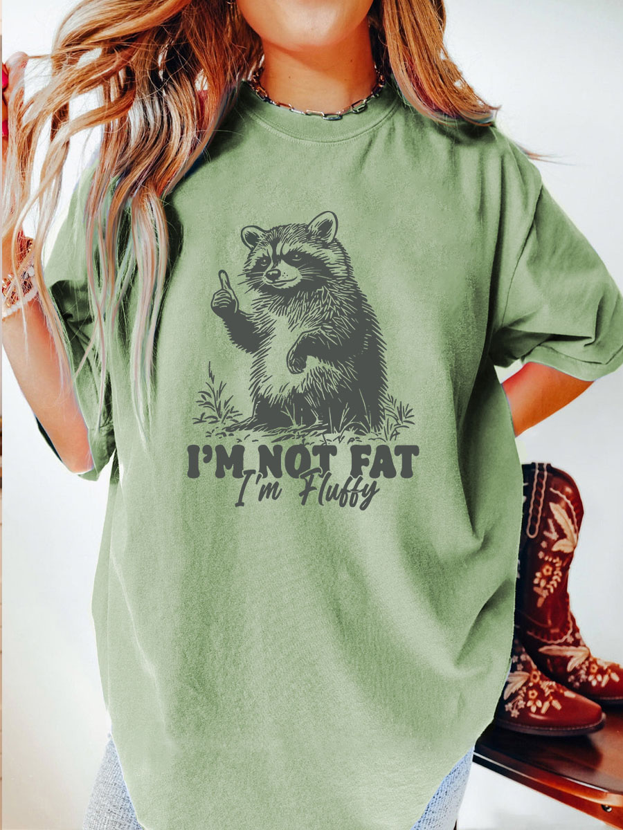 Vintage I'M Not Fat I'M Fluffy Tee
