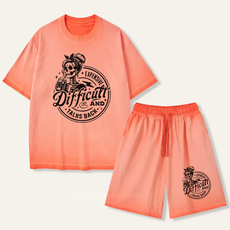 Vintage Expensive Difficult And Talks Back Gradient Washed Suit