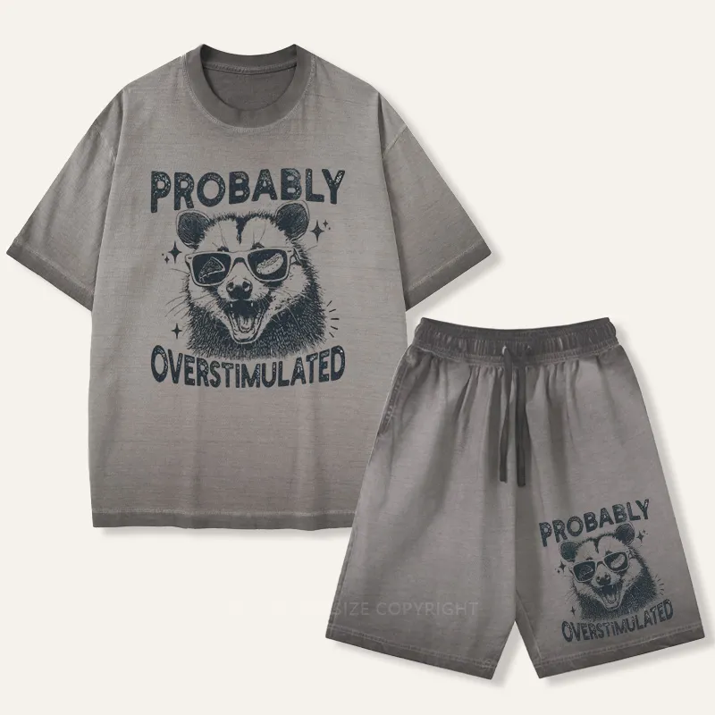 Vintage Probably Overstimulated Gradient Washed Suit