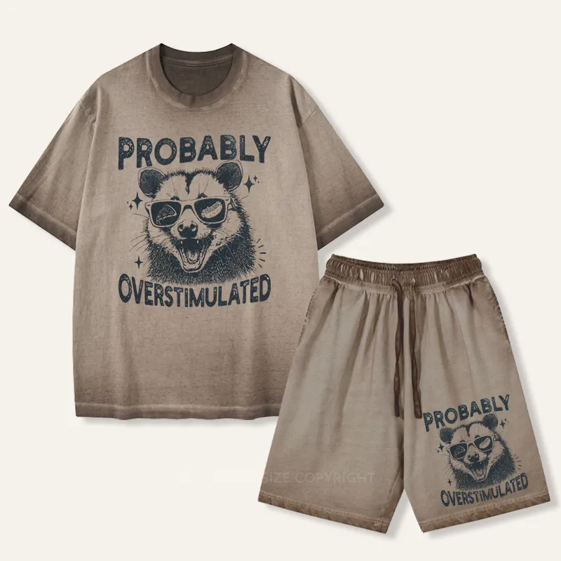 Vintage Probably Overstimulated Gradient Washed Suit