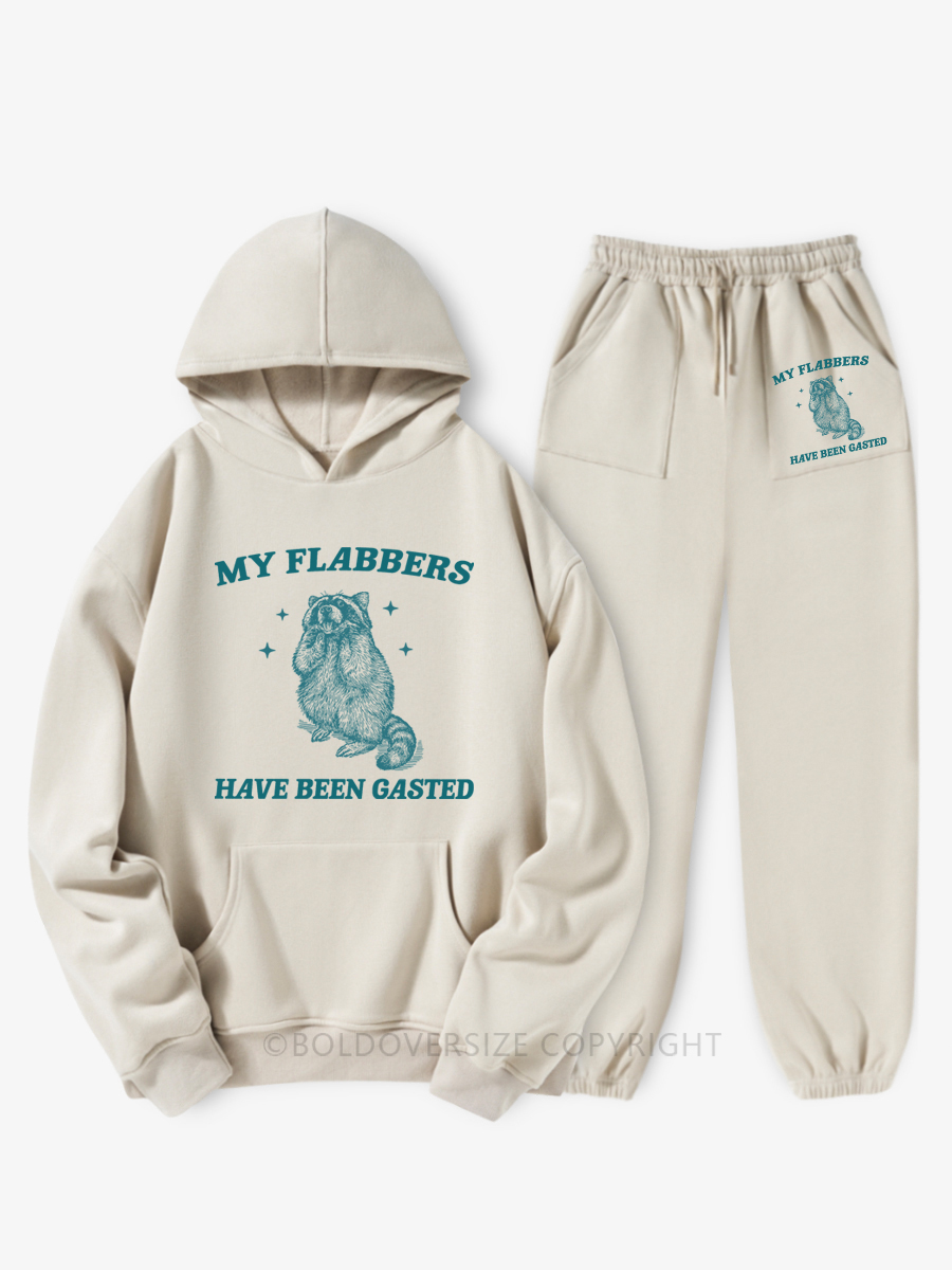 Vintage My Flabbers Have Been Gasted Fleece Hoodie Suit