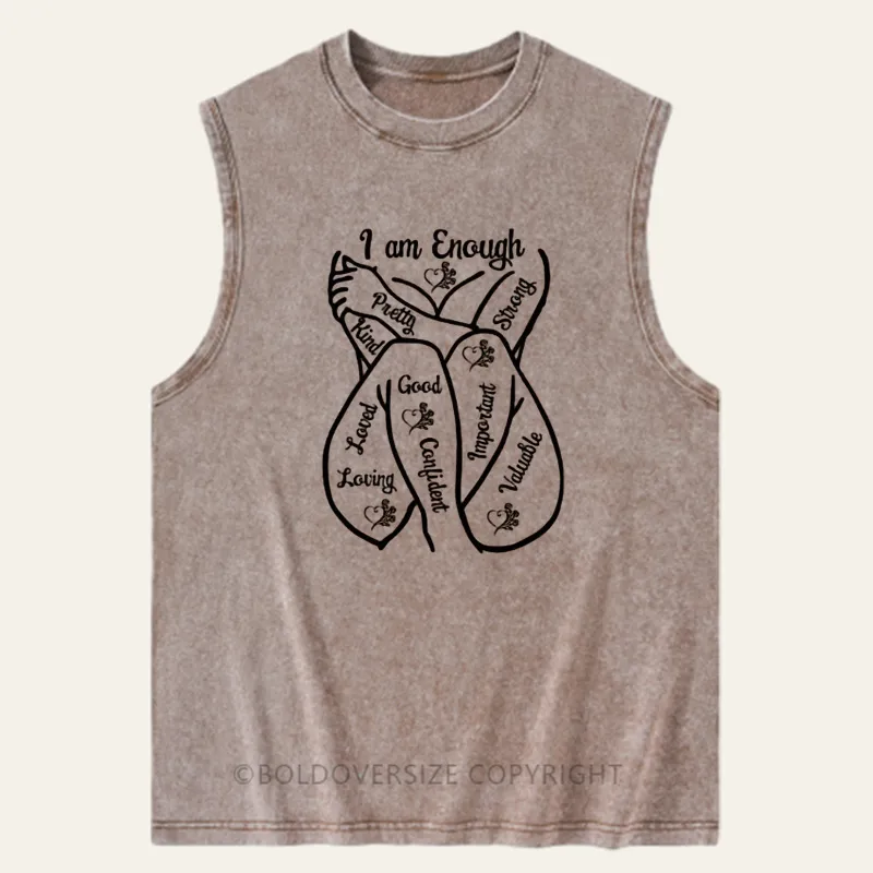 Vintage  Am Enough Washed Tank