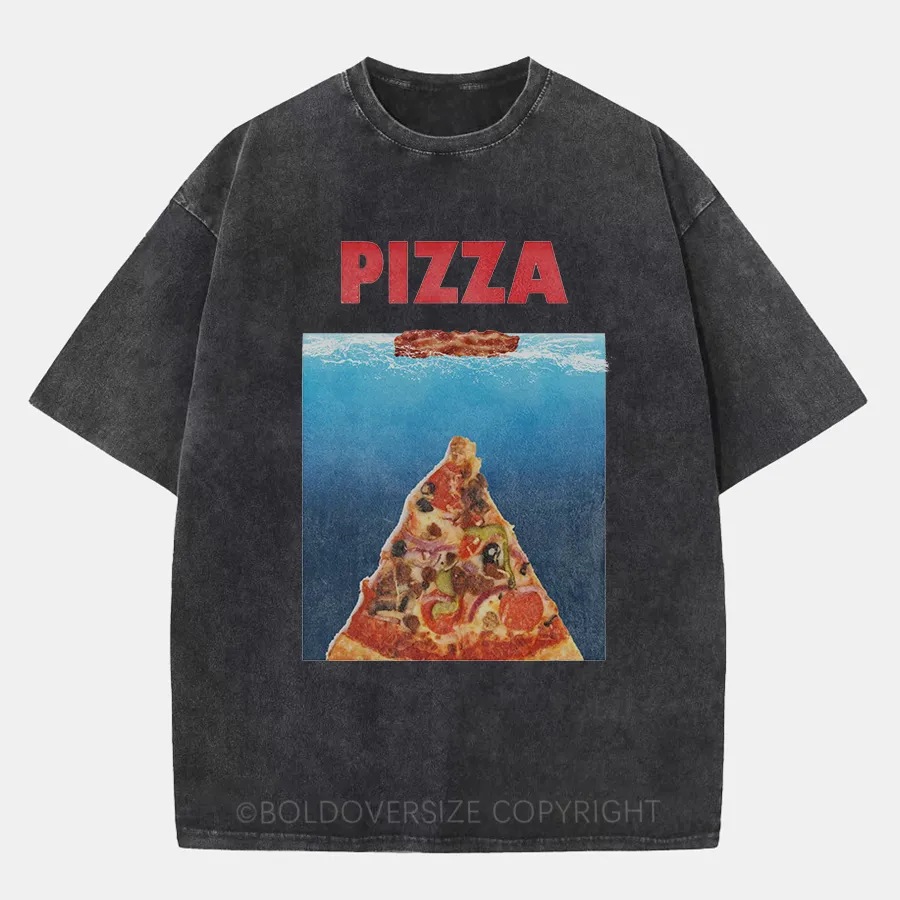 Vintaget Pizza Washed T-Shirt