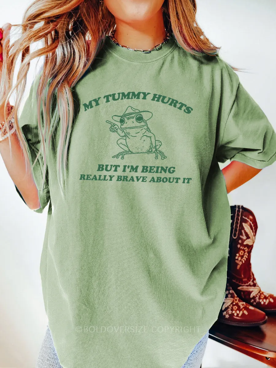 Vintage My Tummy Hurts Tee
