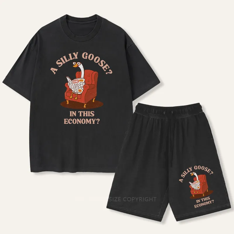 Vintage Silly Goose In This Economy Gradient Washed Suit