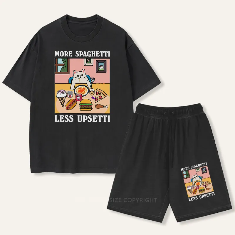 Vintage More Spaghetti Less Upsetti Gradient Washed Suit