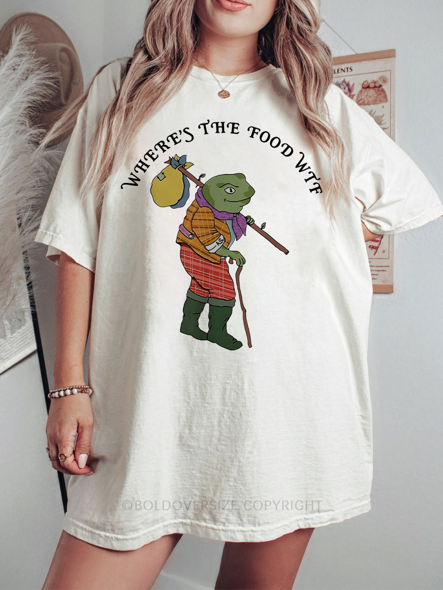 Vintage "Where's The Food Wtf" Tee