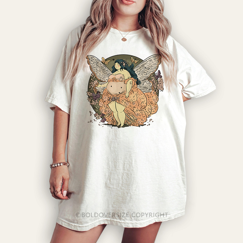Vintage Dreamy Chubby Fairy Tee