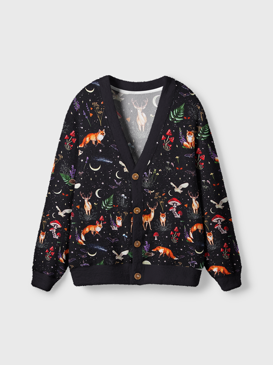 Vintage Mysterious Dark Night Fairytale Cardigan Sweaters