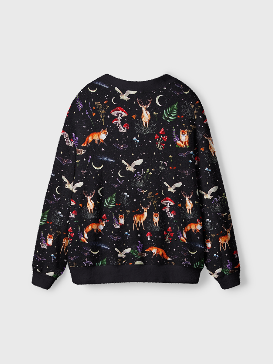 Vintage Mysterious Dark Night Fairytale Cardigan Sweaters