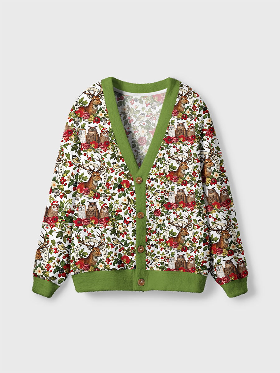 Vintage British Vintage Nature Cardigan Sweaters