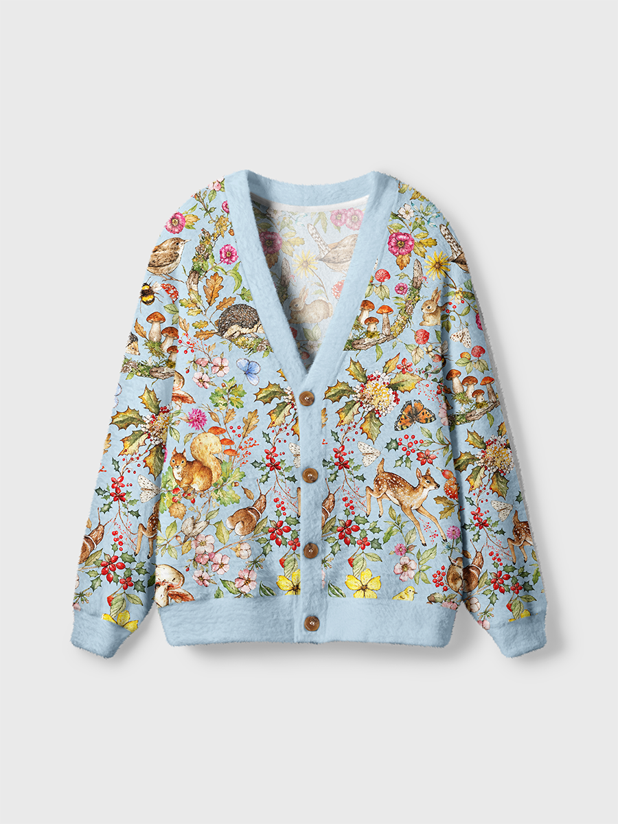 Vintage Pastoral Fairytale Forest Cardigan Sweaters