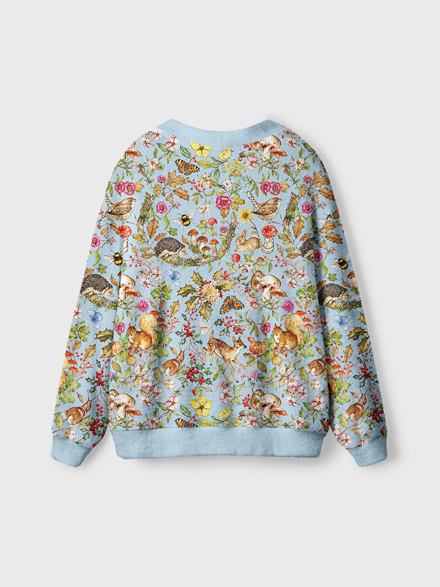 Vintage Pastoral Fairytale Forest Cardigan Sweaters