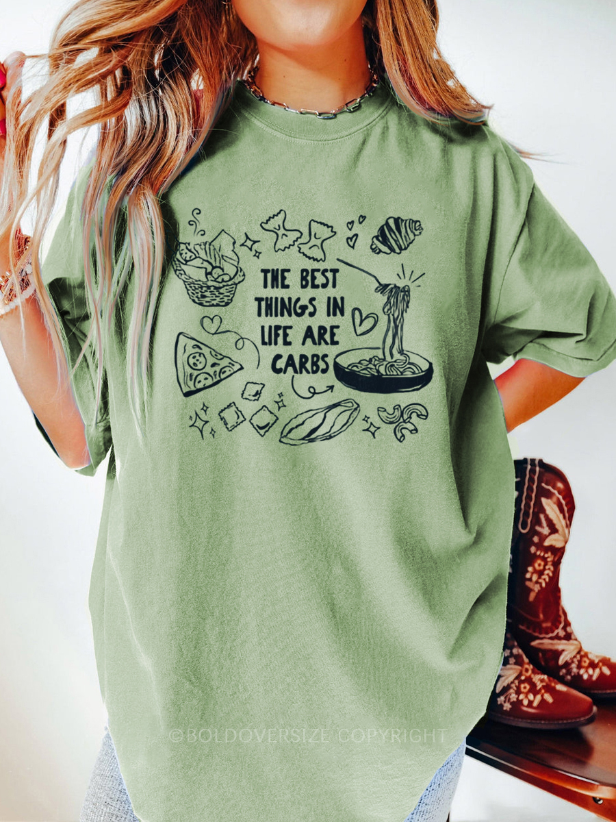 Vintage Carb Lovers Vegan Pizza Tee