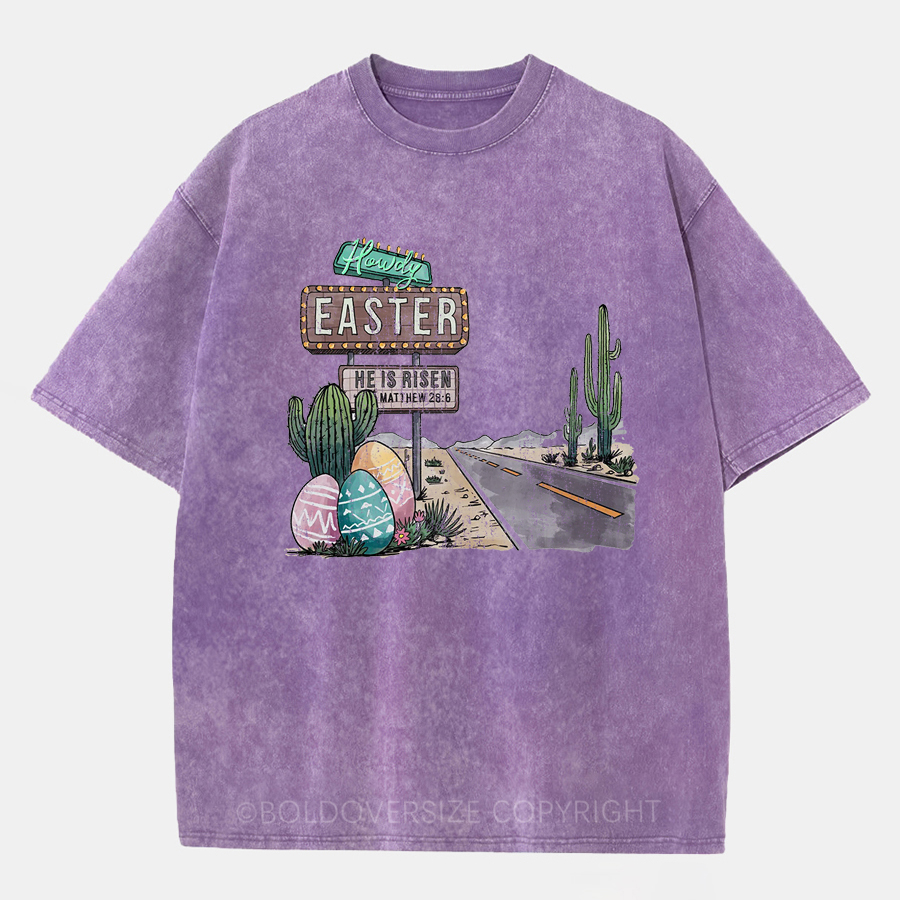 Vintage Howdy Easter Washed T-Shirt