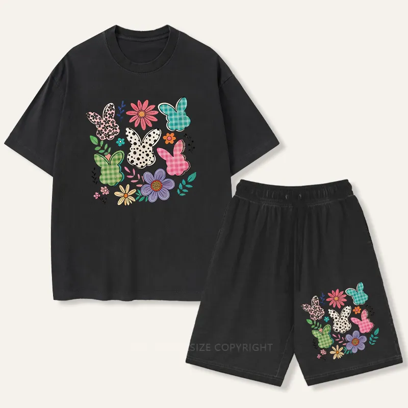 Vintage Boho Easter  Gradient Washed Suit