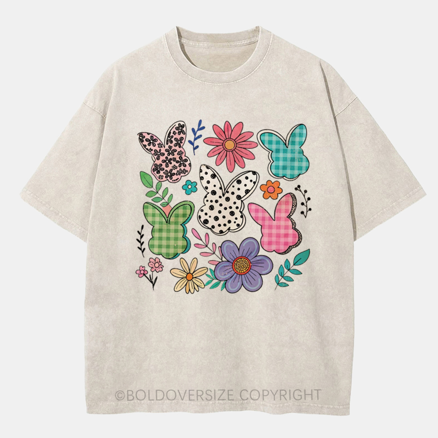 Vintage Boho Easter Washed T-Shirt