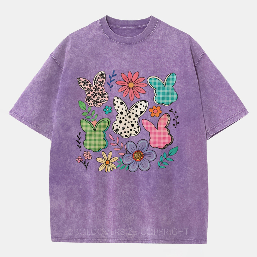 Vintage Boho Easter Washed T-Shirt