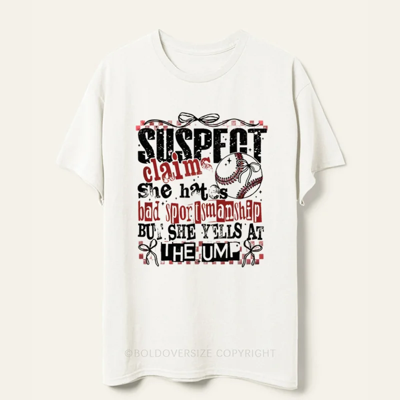 Vintage Suspect Claims Baseball Tee