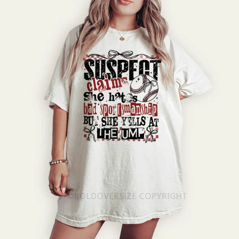 Vintage Suspect Claims Baseball Tee