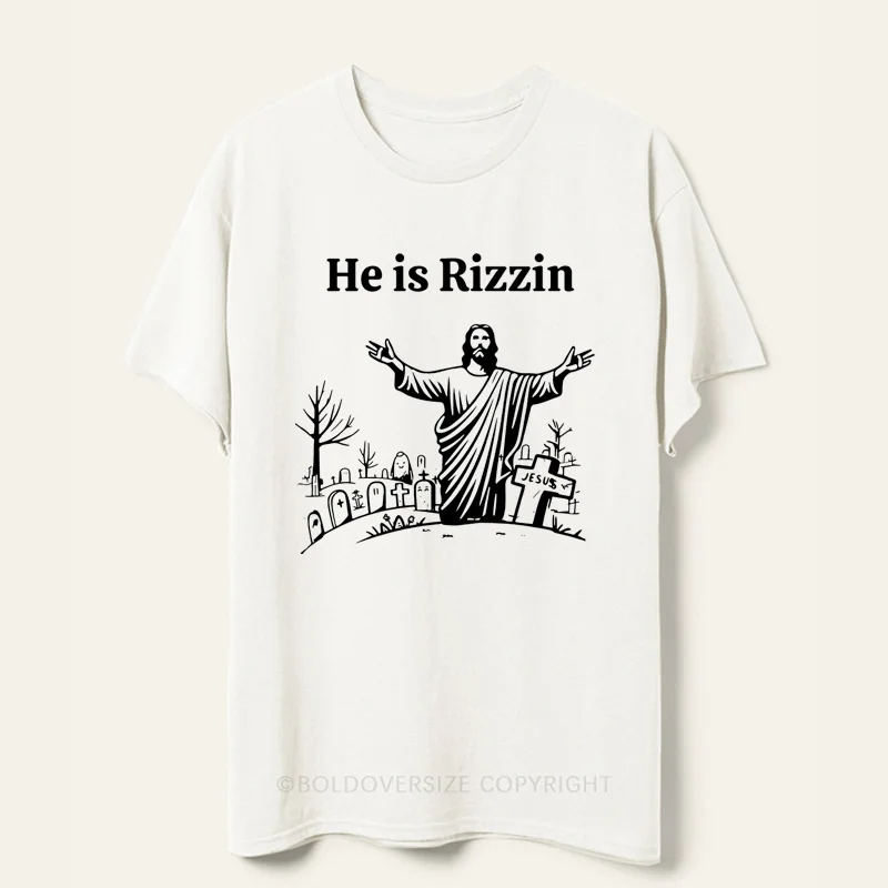 Vintage He is Risen Jesus Easter Tee