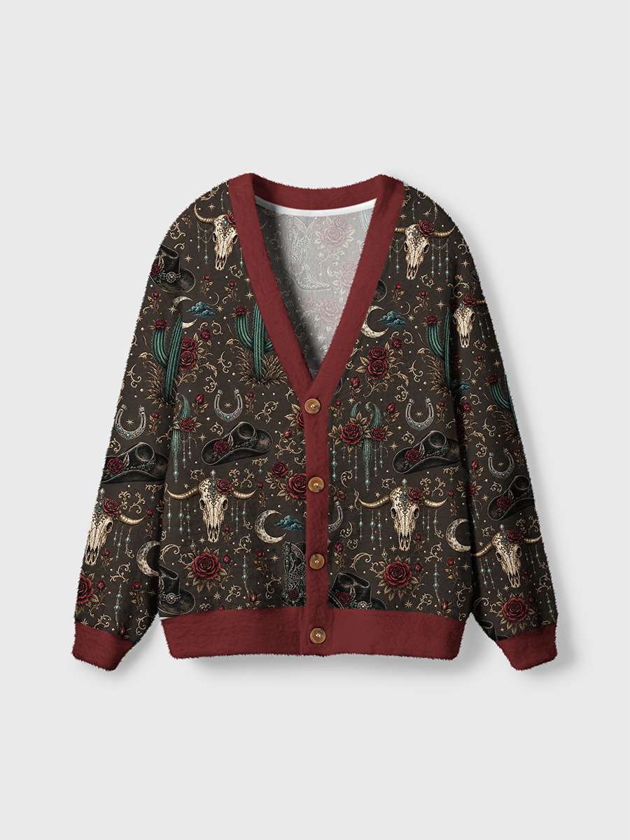 Vintage Western Gothic Cardigan Sweaters