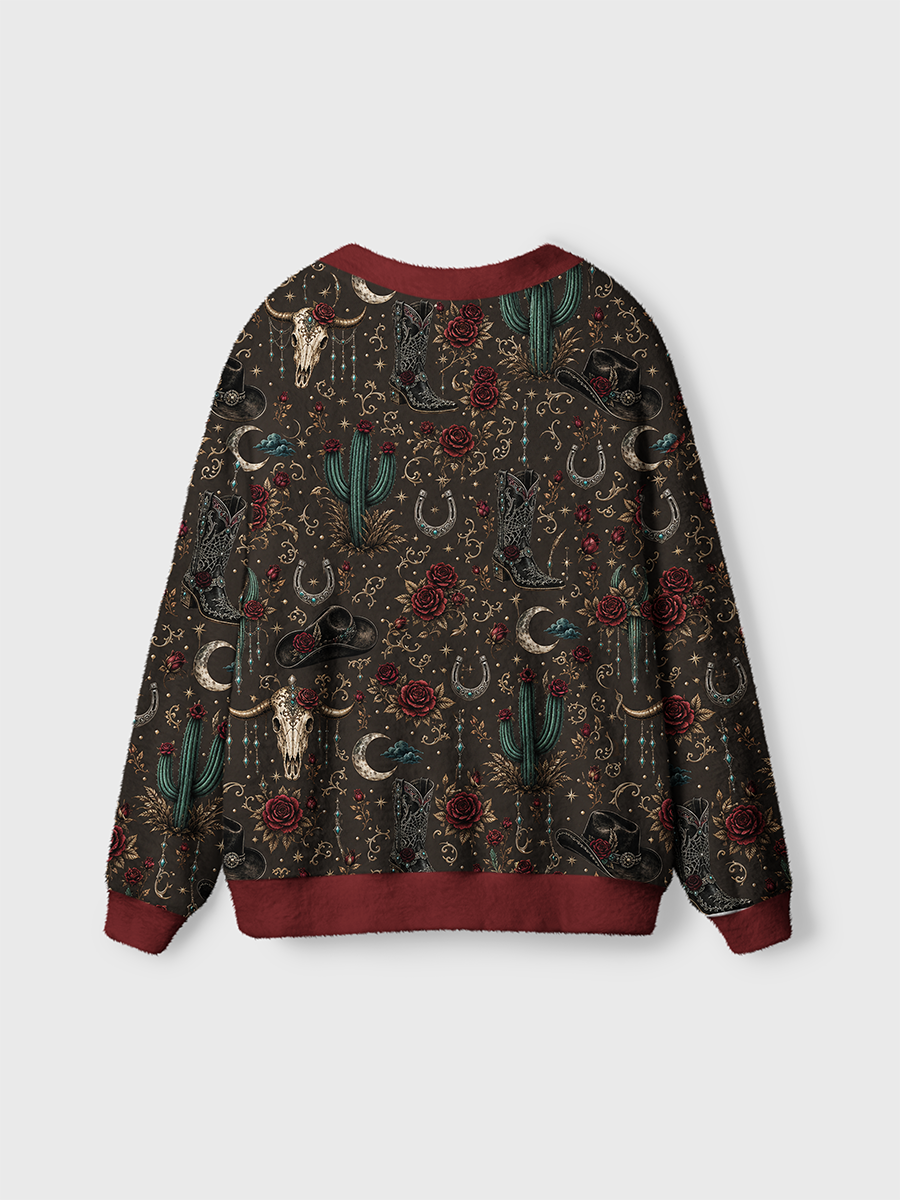 Vintage Western Gothic Cardigan Sweaters