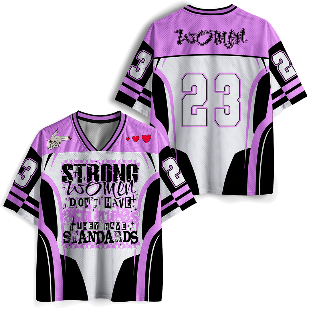 Vintage Strong Women Mesh Jersey