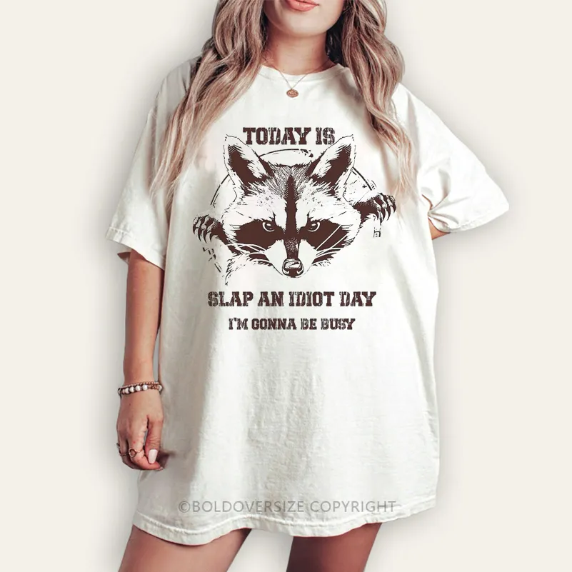 Vintage Slap An Idiot Day Tee