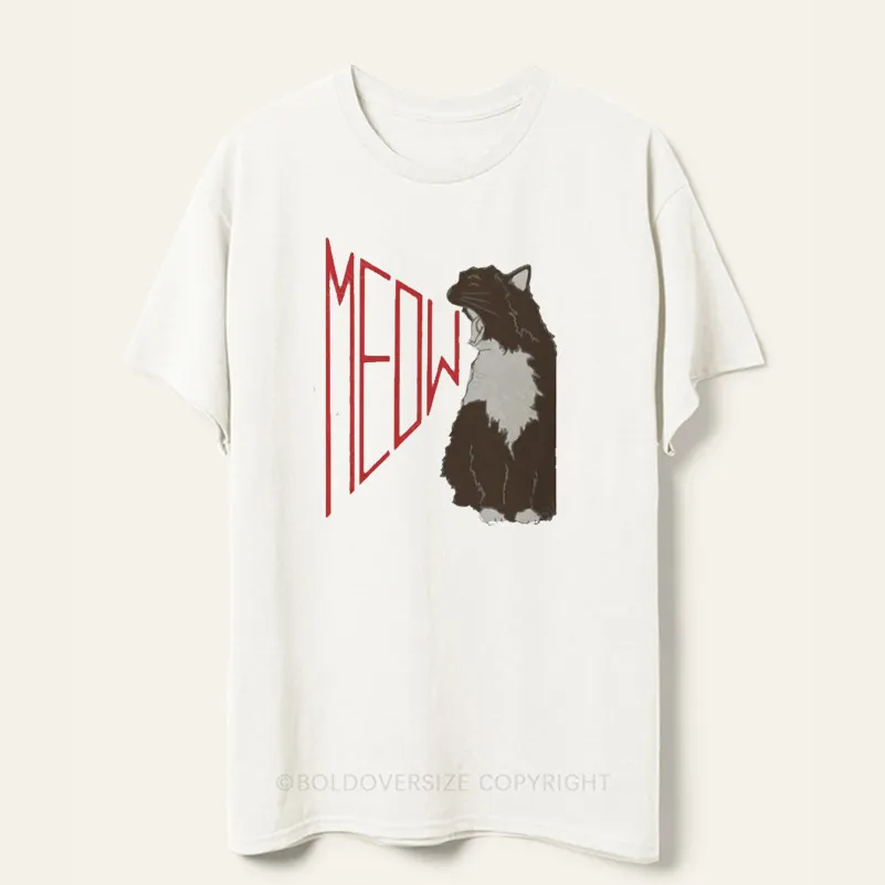 Vintage Meow Cat Tee
