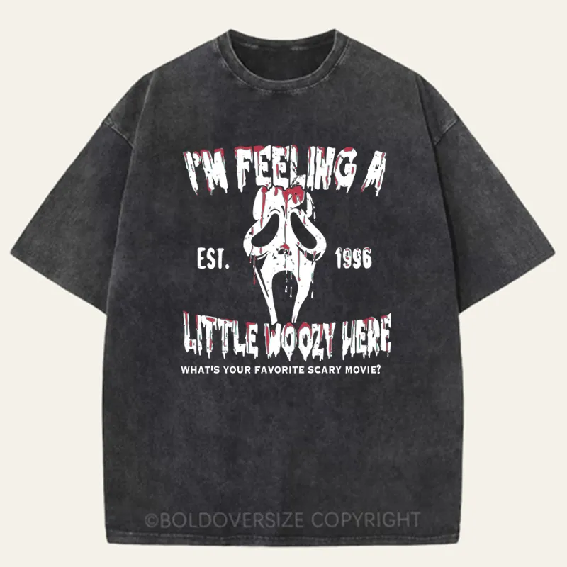 Vintage I'm Feeling A Little Woozy Here Washed T-Shirt